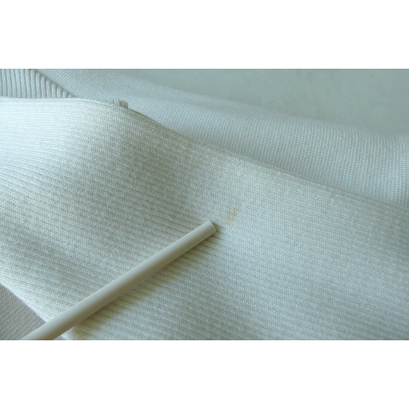 Caché Women's Ivory Gold Zip Jacket XL Stretch Country Club Classy Cotton Y2K - Picture 10 of 11